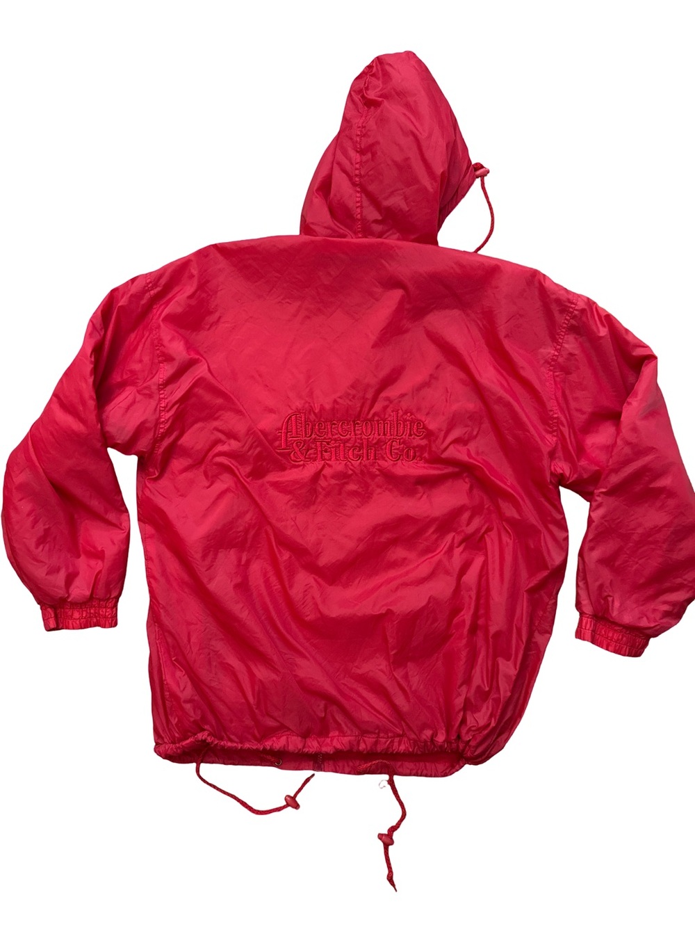Vintage Abercrombie & Fitch Y2K Air Gear Track Jacket Men’s Sz L Red Logo - Picture 9 of 10